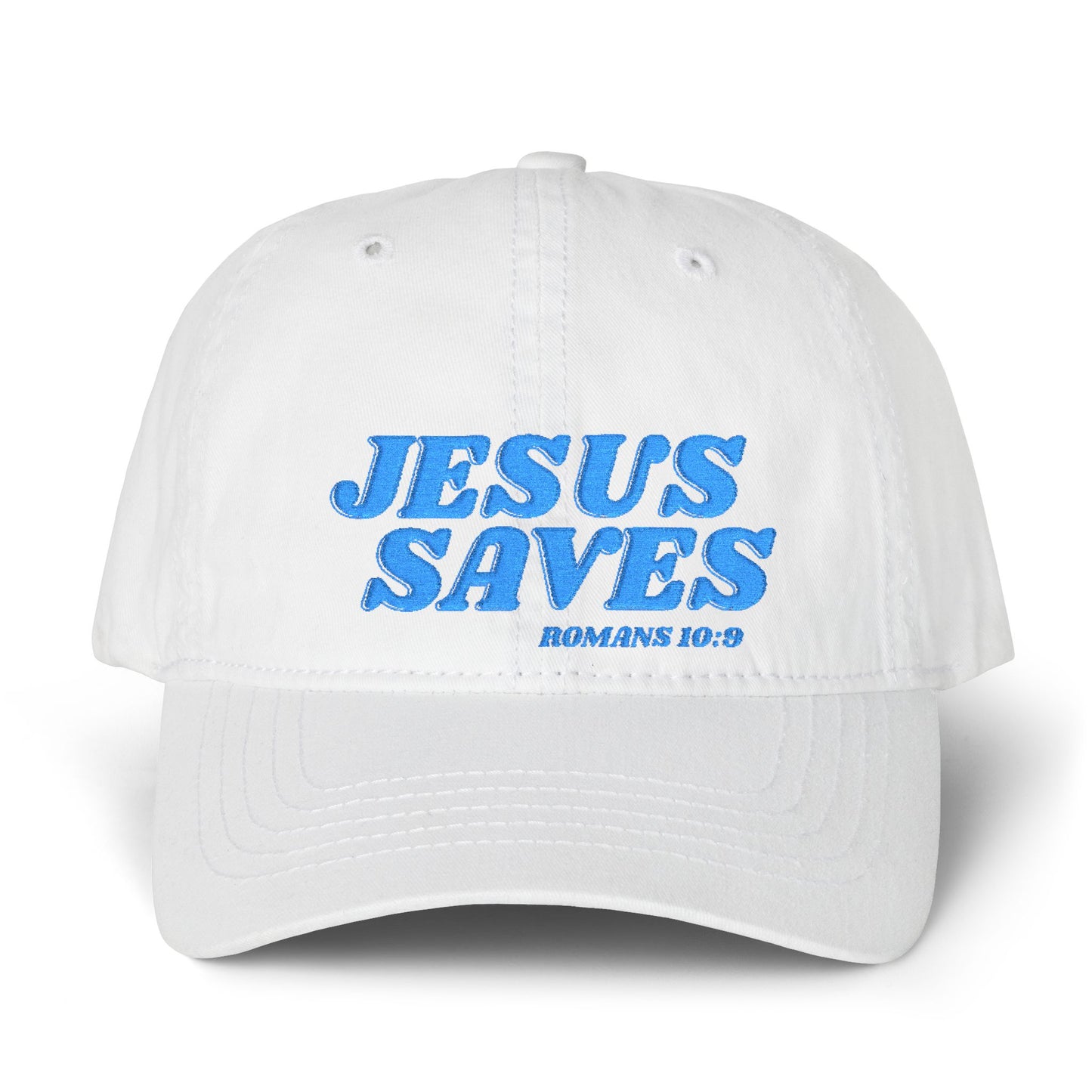 Jesus Saves Women's Pigment-Dyed Cap with Fashion Undervisor (Embroidery)