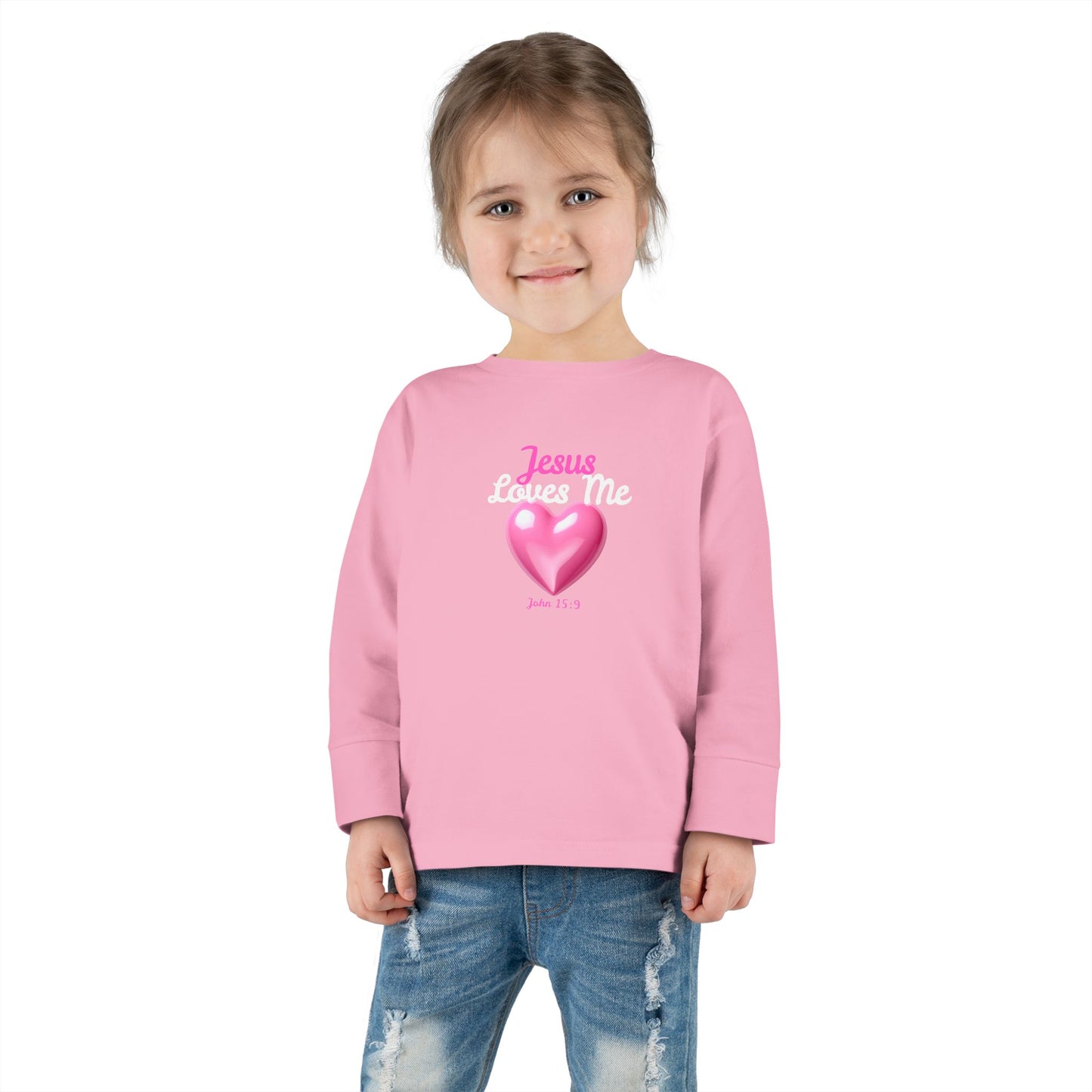 Jesus Loves Me Toddler Long Sleeve Tee