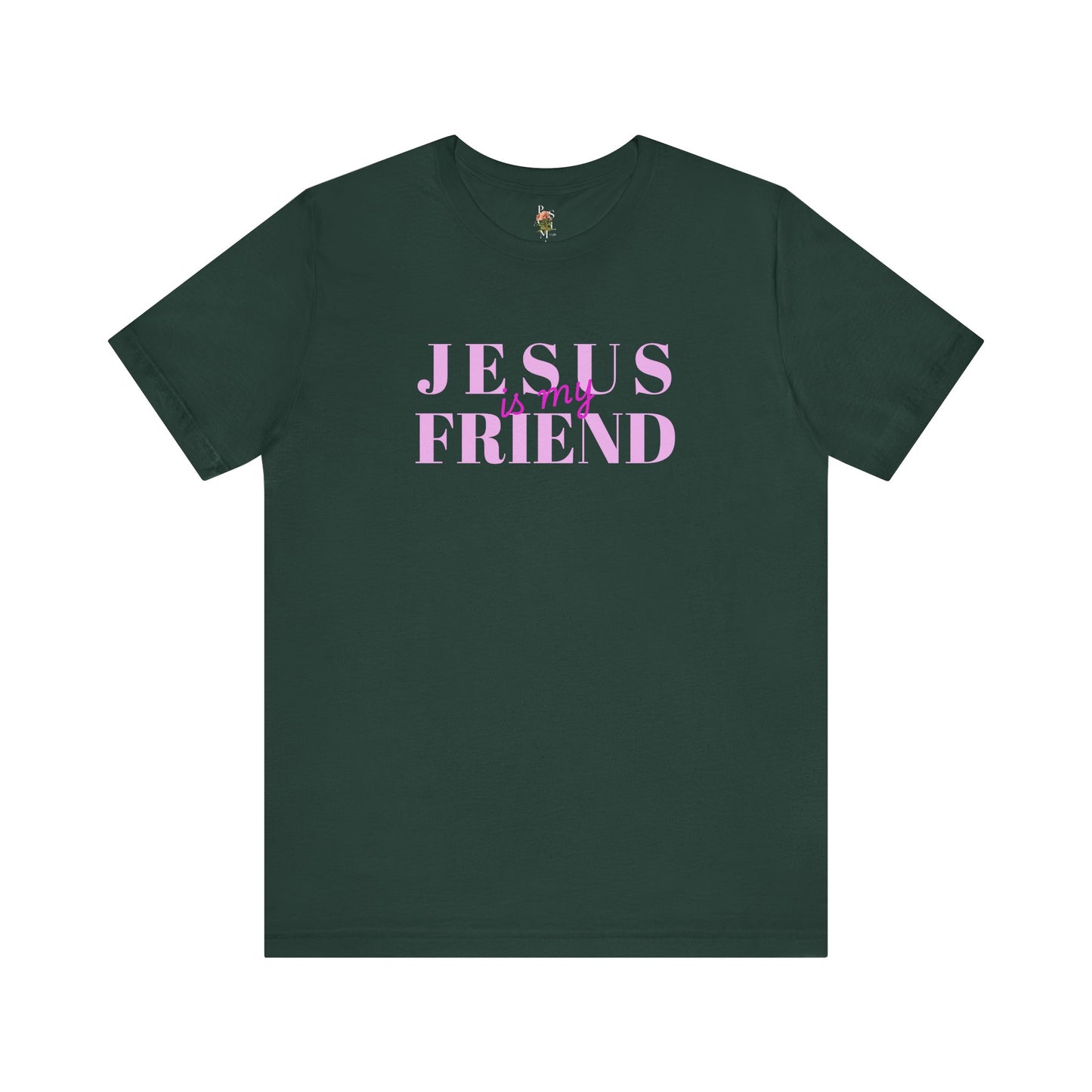 Jesus is my Friend Adult Jersey Short Sleeve Tee