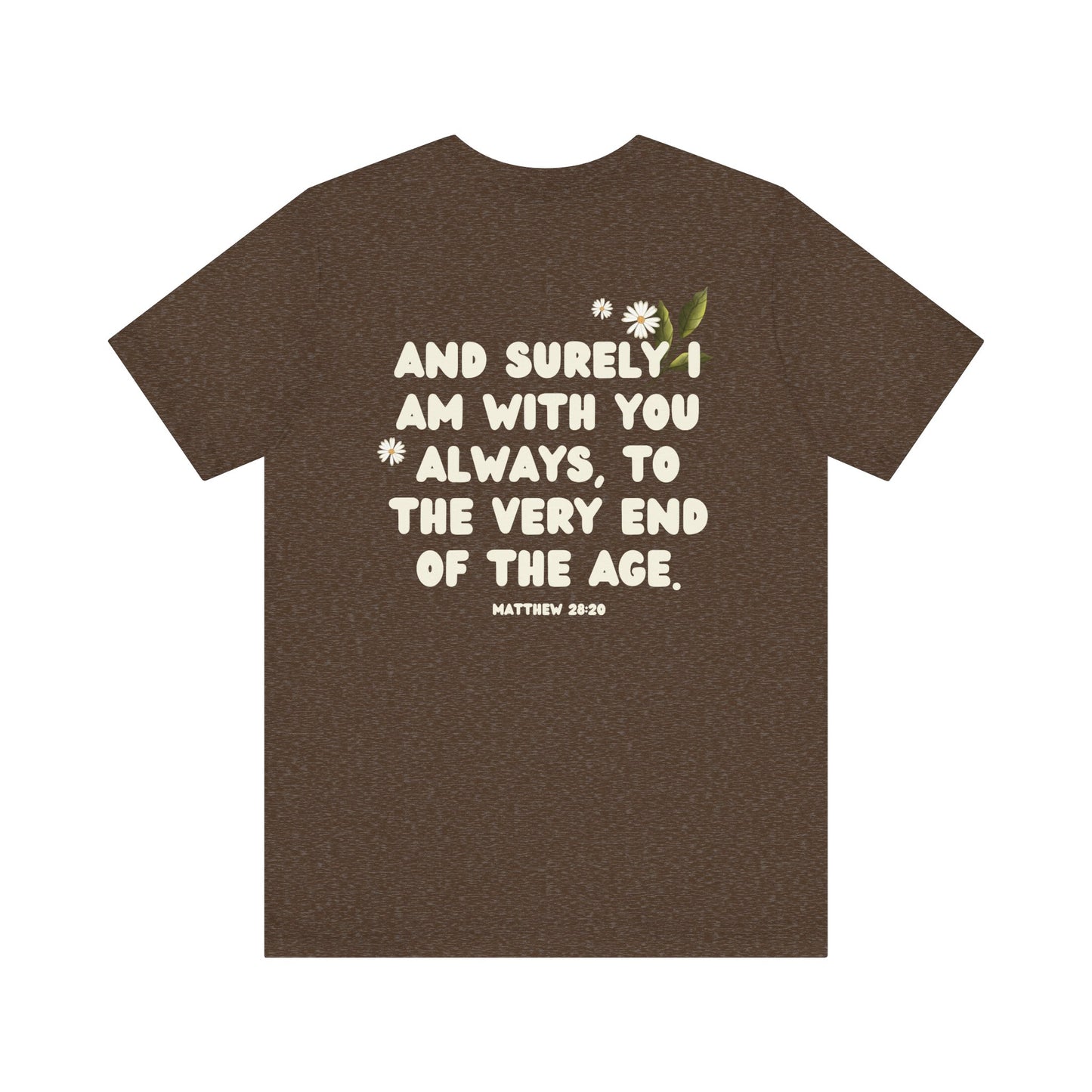 Jesus is Here Adult Jersey Short Sleeve Tee