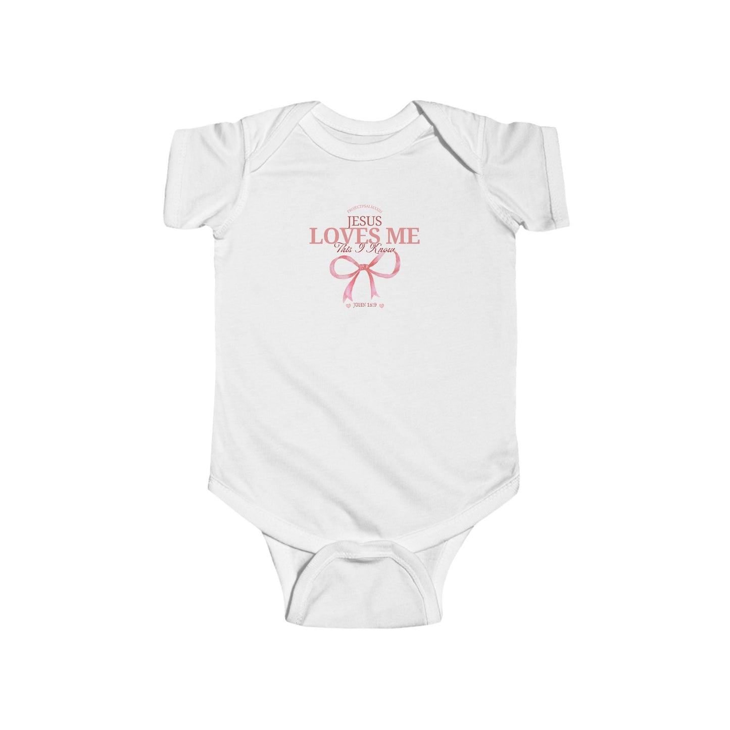 Jesus Loves Me Infant Jersey Bodysuit