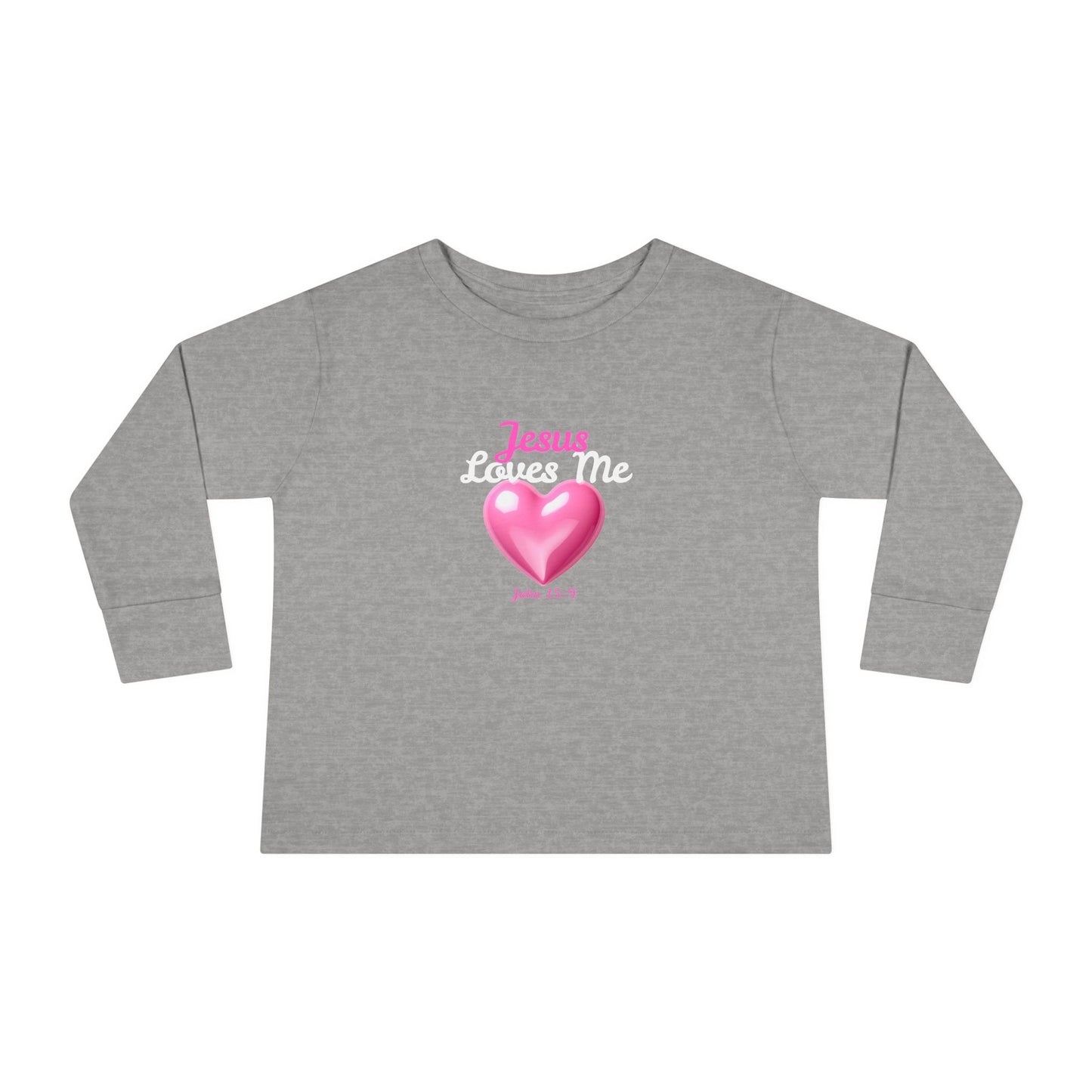 Jesus Loves Me Toddler Long Sleeve Tee