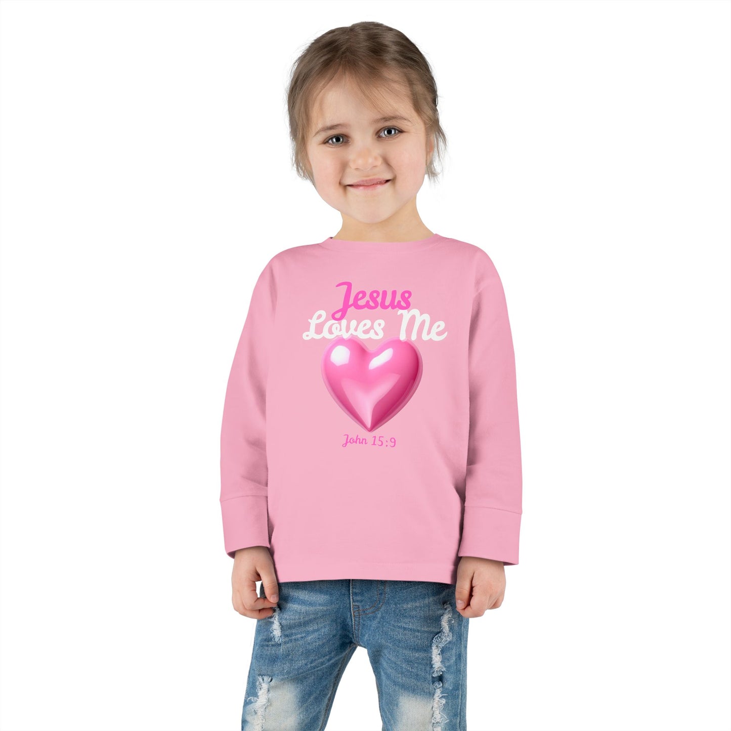 Jesus Loves Me Toddler Long Sleeve Tee