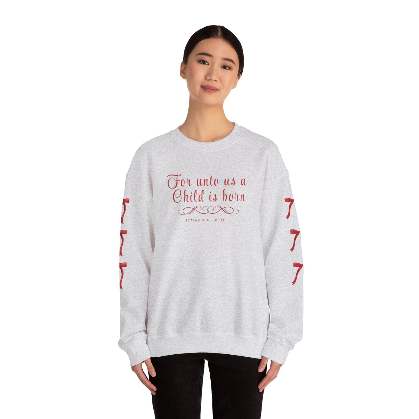 A Child is Born Adult Sweatshirt