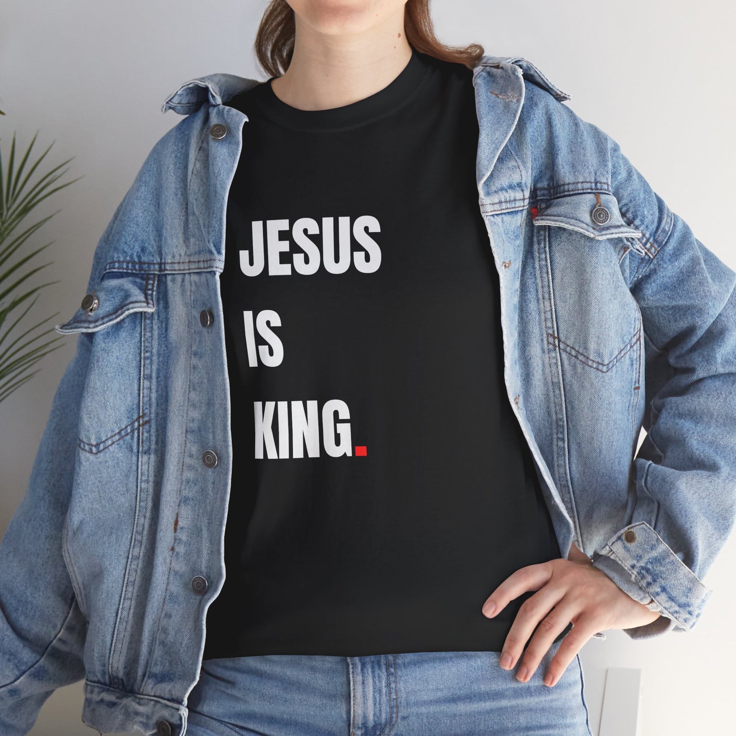 Jesus is King Adult Cotton Tee