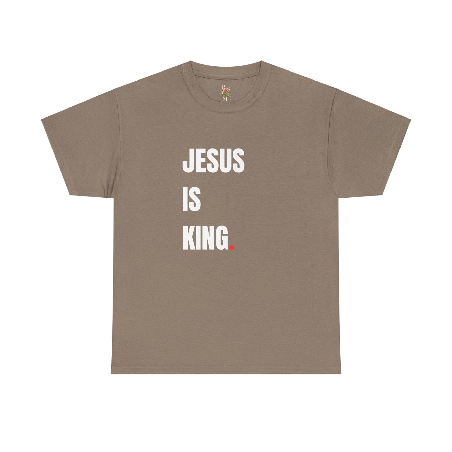 Jesus is King Adult Cotton Tee