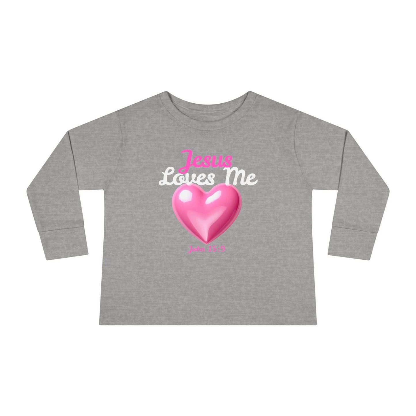 Jesus Loves Me Toddler Long Sleeve Tee