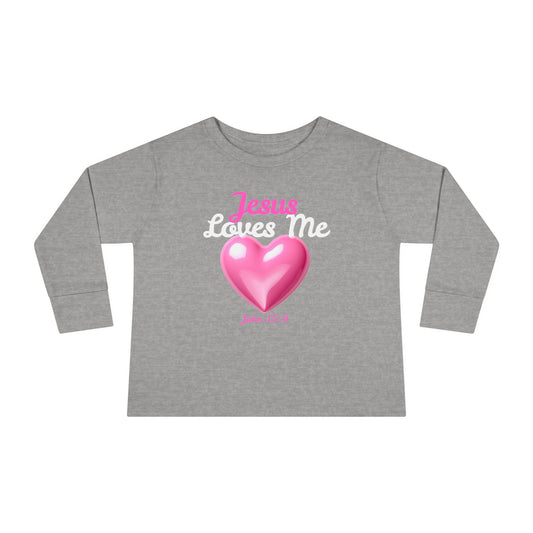 Jesus Loves Me Toddler Long Sleeve Tee