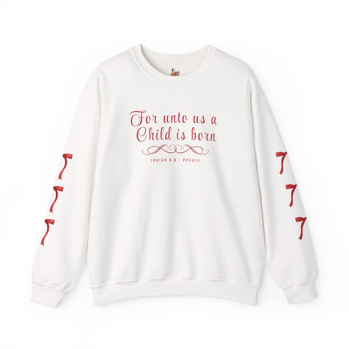 A Child is Born Adult Sweatshirt