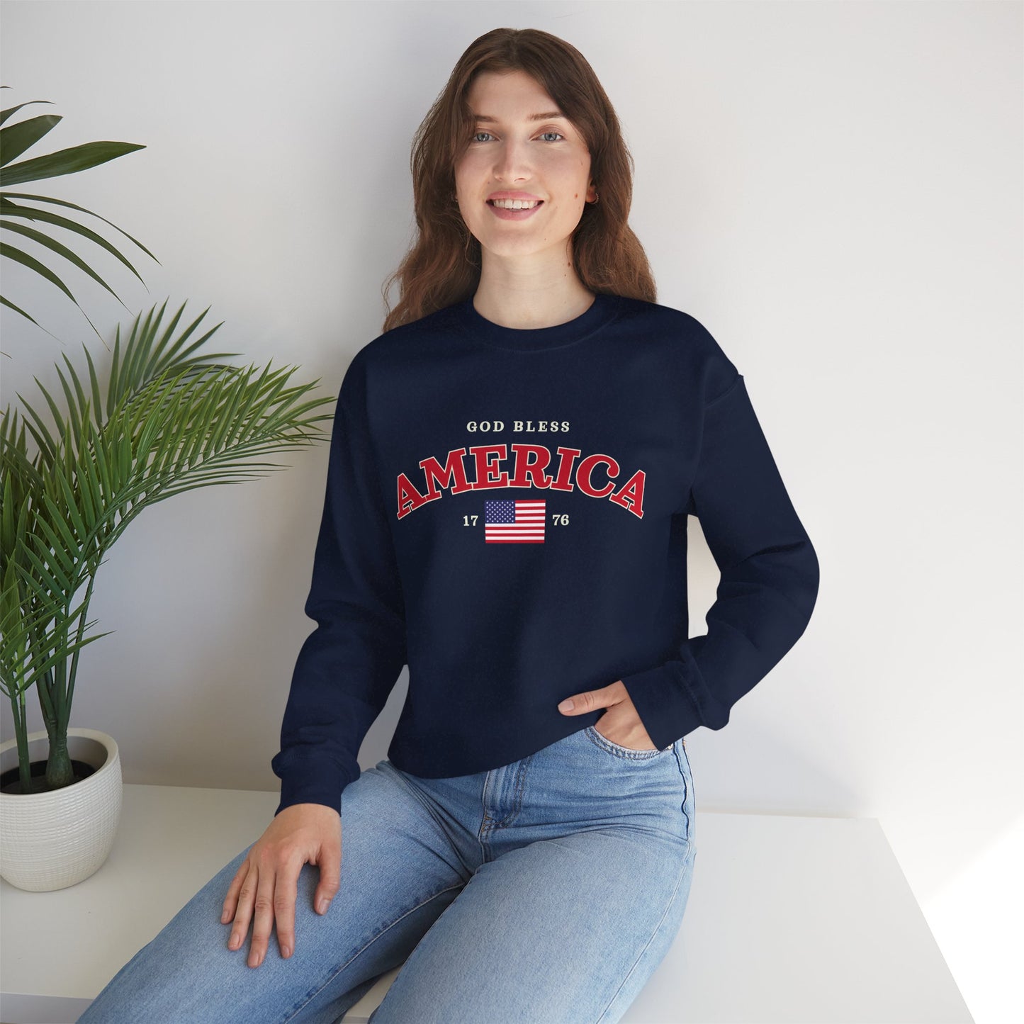 God Bless America Adult Sweatshirt