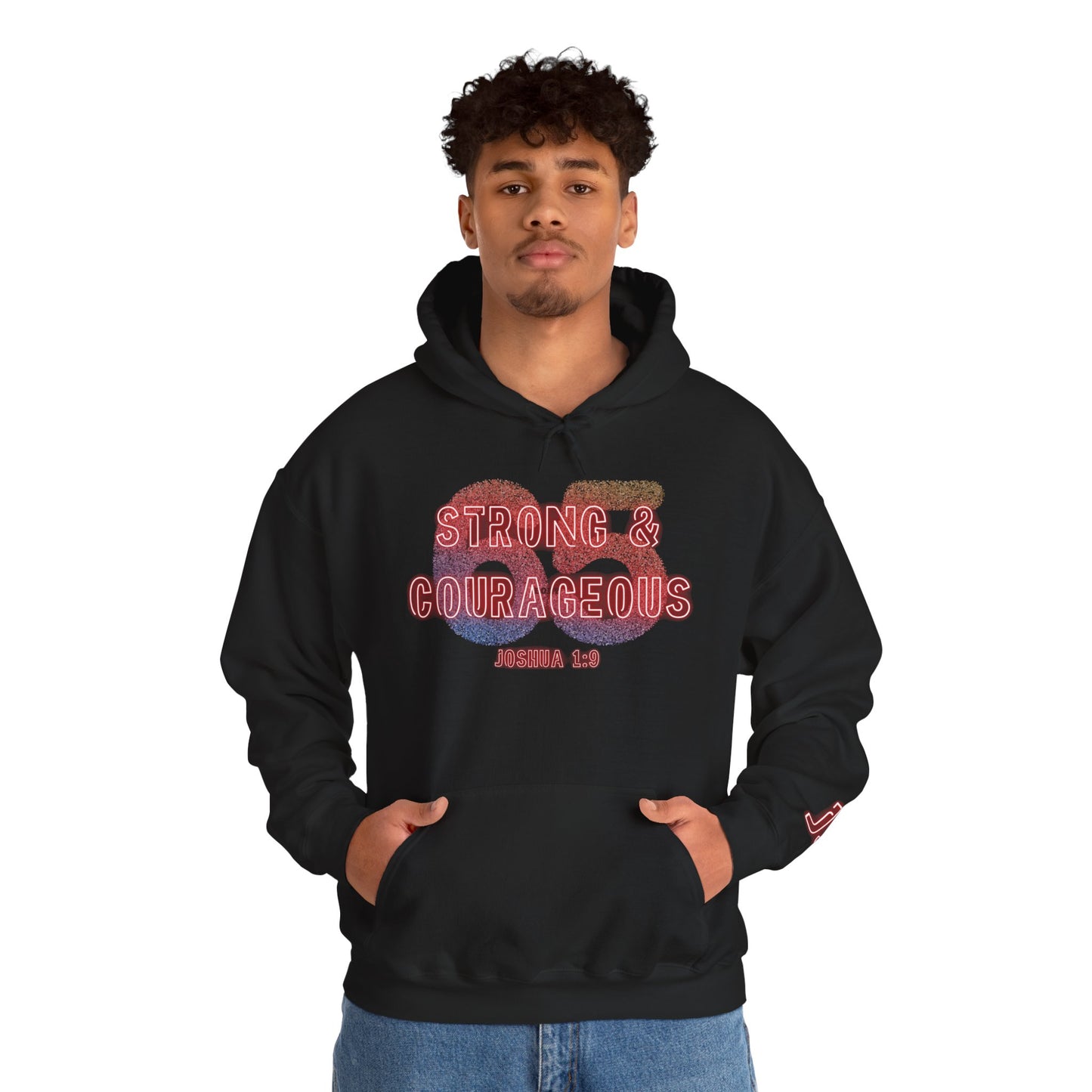 JS - STRONG & COURAGEOUS Hooded Sweatshirt