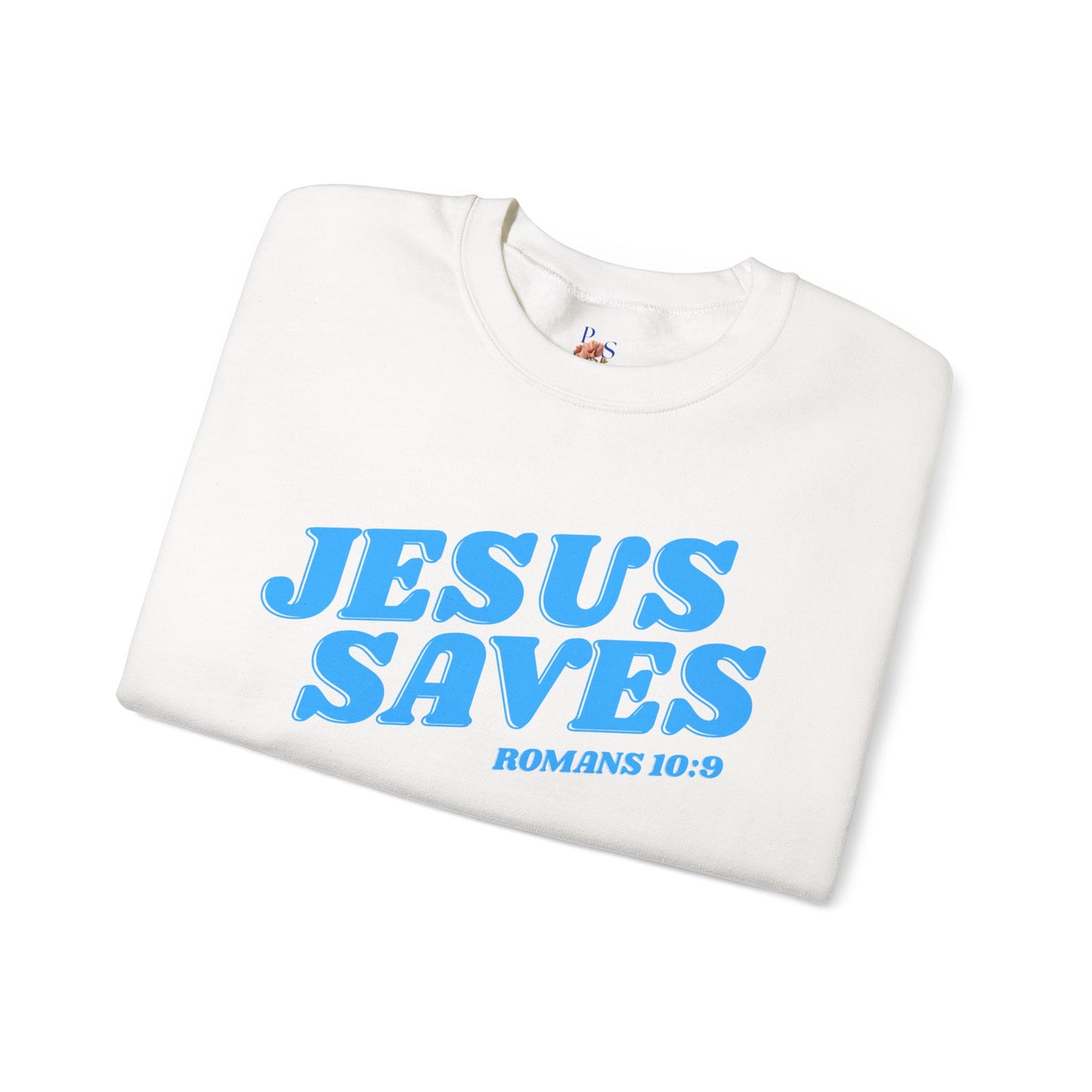 Jesus Saves Adult Heavy Blend™ Crewneck Sweatshirt