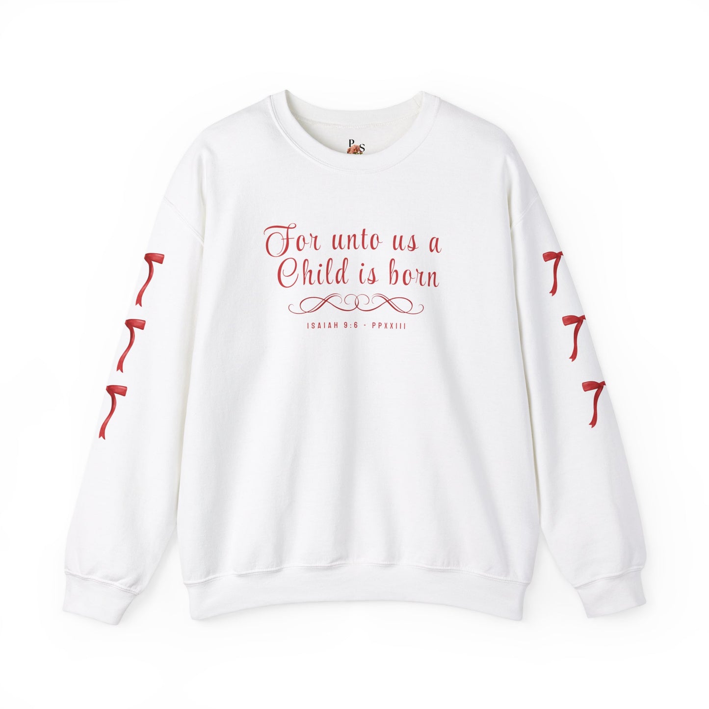 A Child is Born Adult Sweatshirt