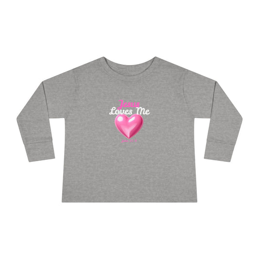 Jesus Loves Me Toddler Long Sleeve Tee