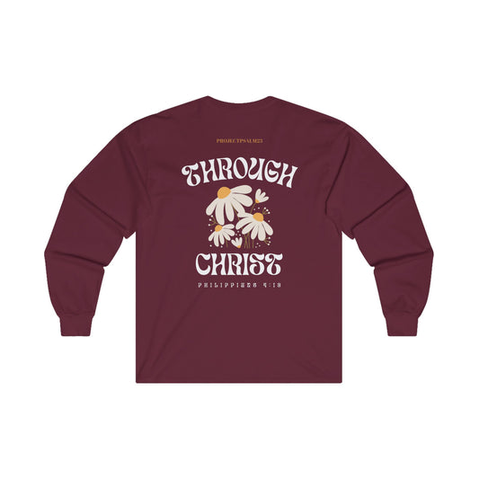 Through Christ Adult Long Sleeve Tee