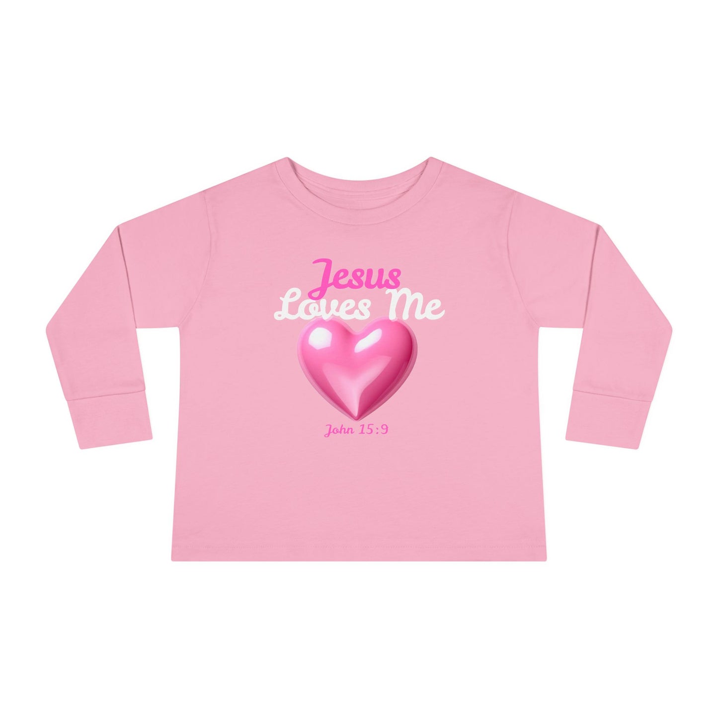 Jesus Loves Me Toddler Long Sleeve Tee