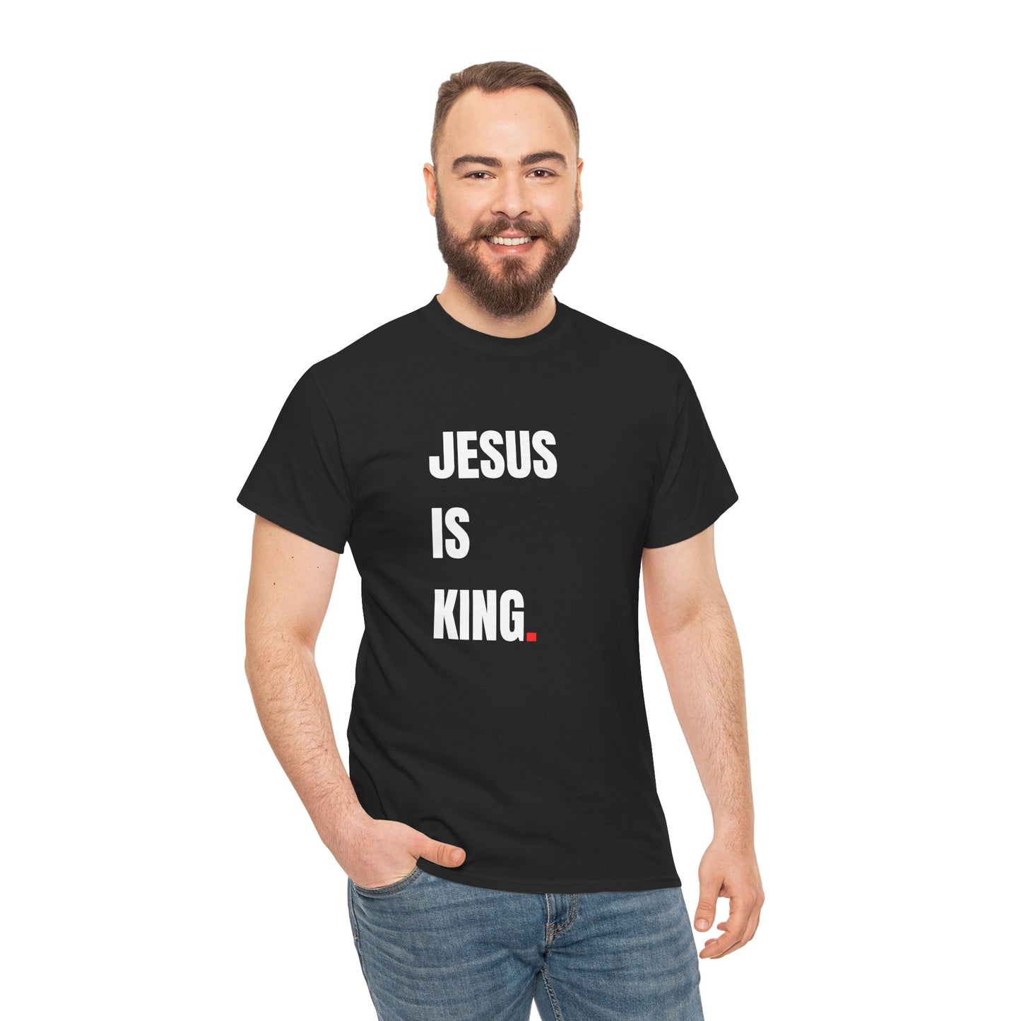 Jesus is King Adult Cotton Tee