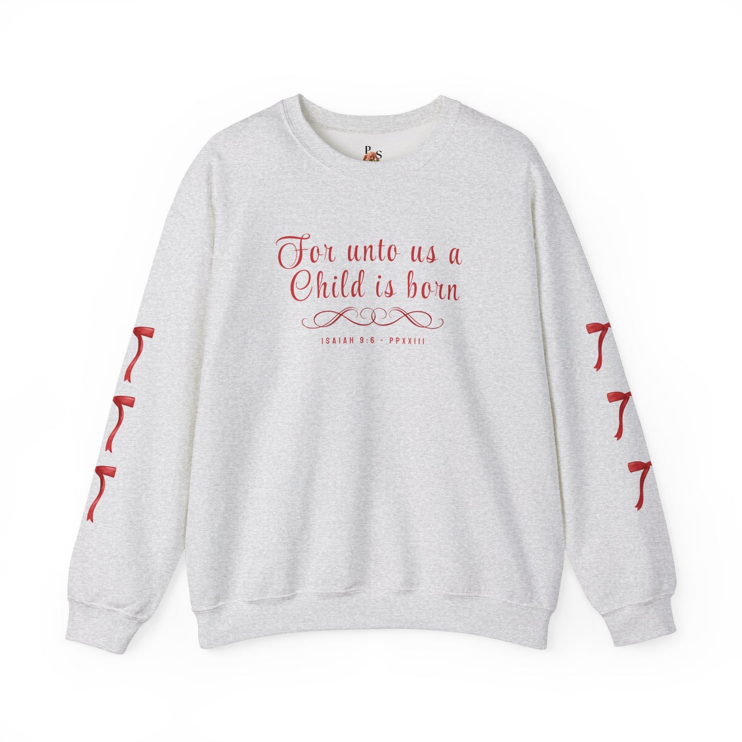 A Child is Born Adult Sweatshirt