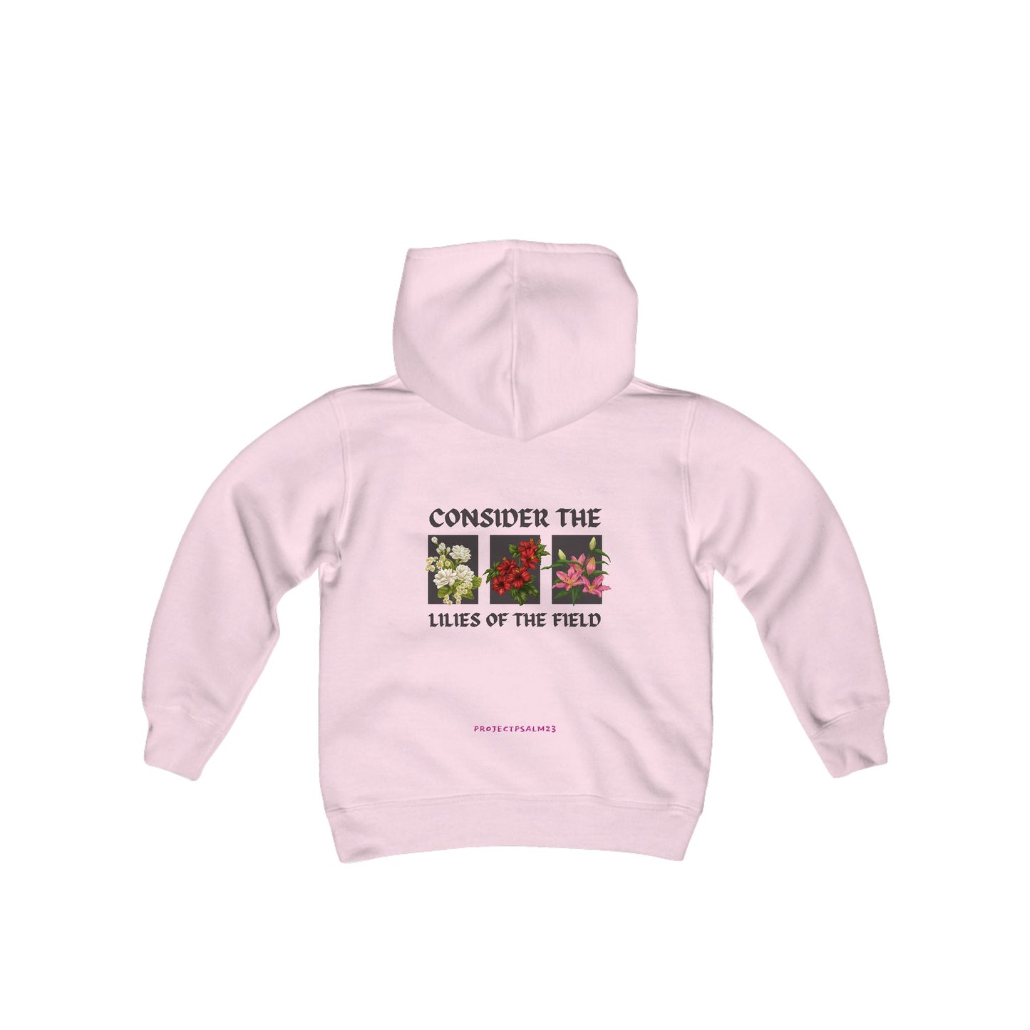 Consider The Lilies Youth Hooded Sweatshirt