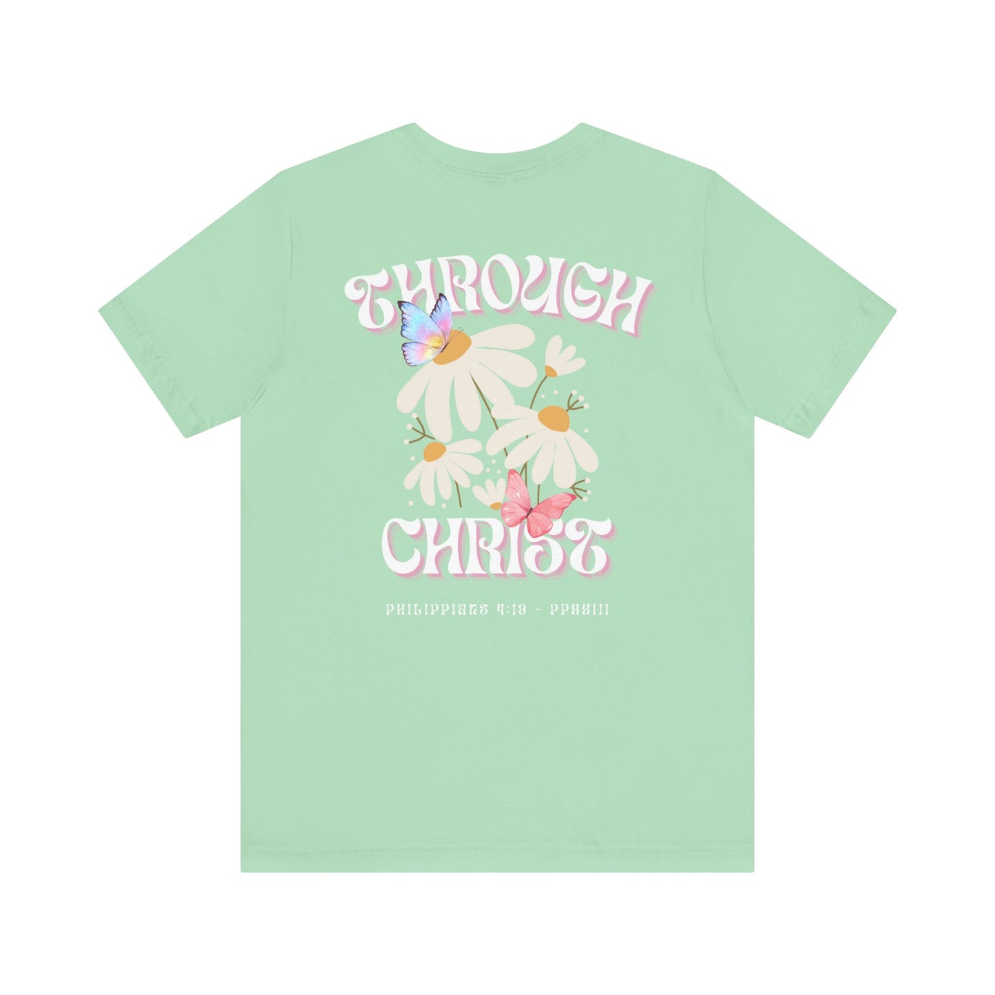 Through Christ Adult Jersey Short Sleeve Tee