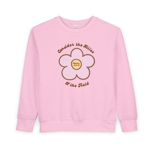 Consider the Lilies Toddler Sweatshirt